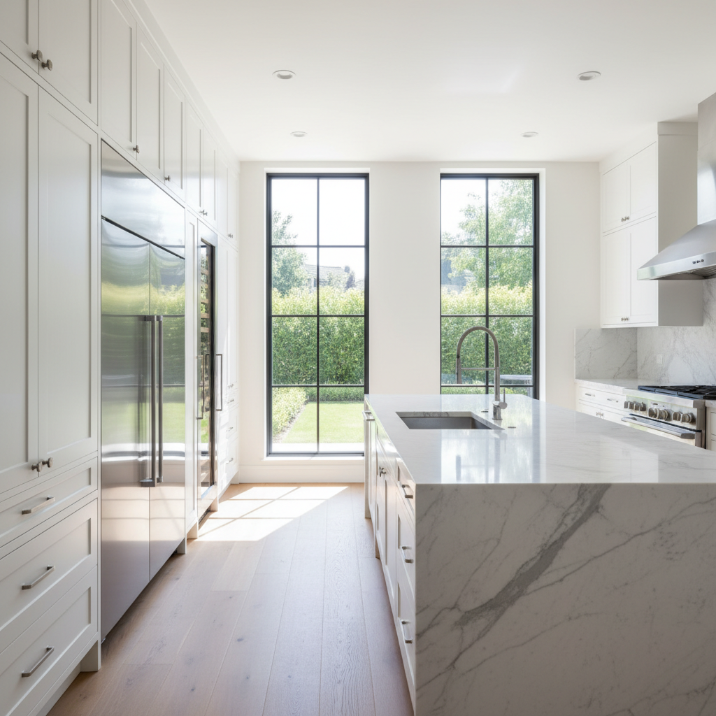 Luxury modern kitchen with Thermador appliances in Upland service area